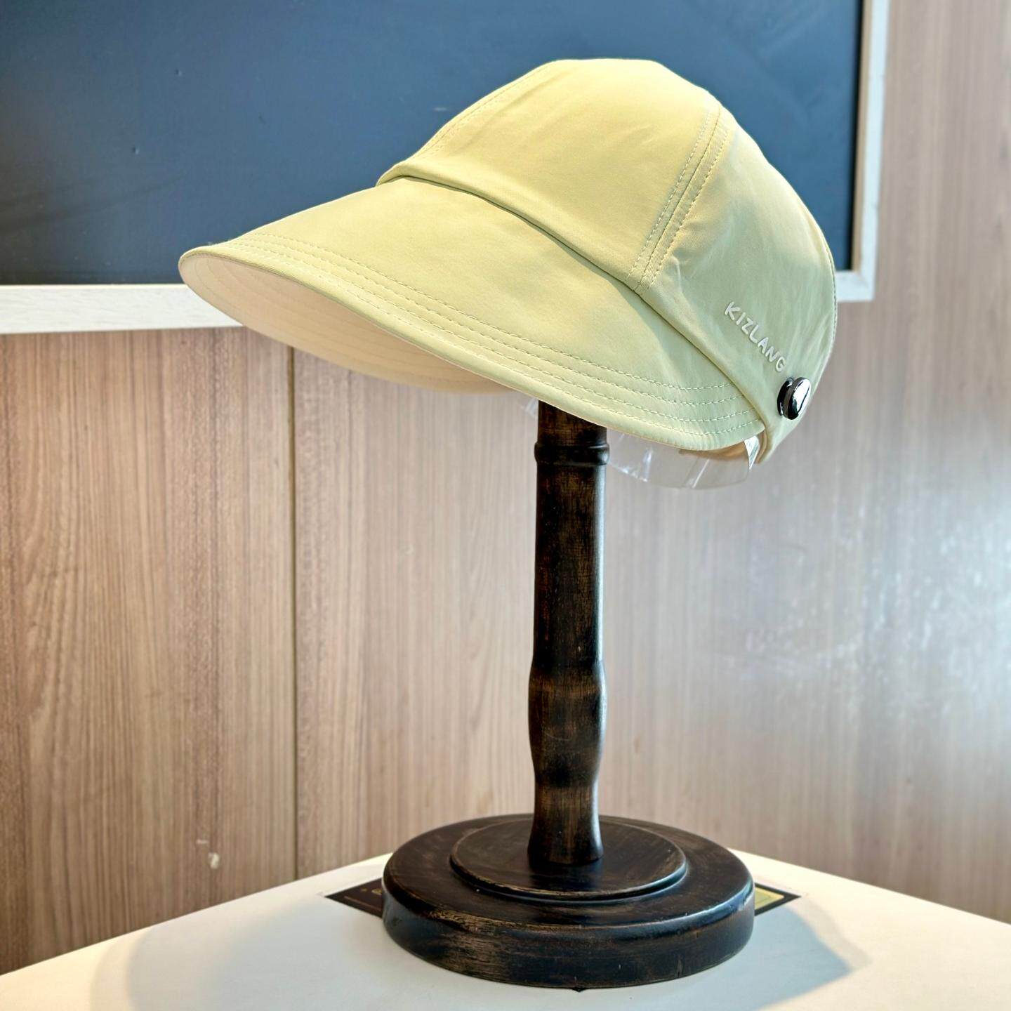冰丝双面宽檐防晒鸭舌帽女夏季