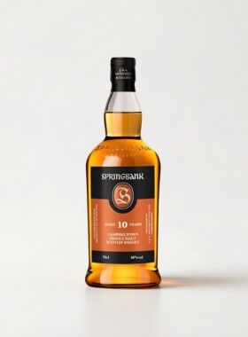云顶10年单一麦芽威士忌英国原装进口SPRINGBANK无盒装 国行正品