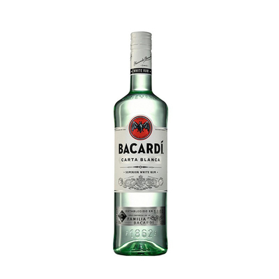 Bacardi百加得白朗姆酒 进口洋酒超级基酒配制酒鸡尾酒750ml
