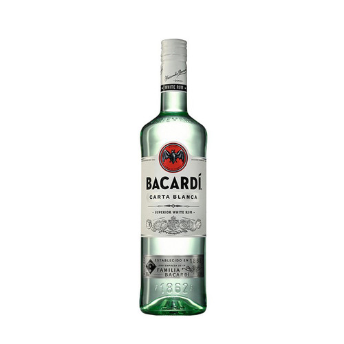 Bacardi百加得白朗姆酒 进口洋酒超级基酒配制酒鸡尾酒750ml