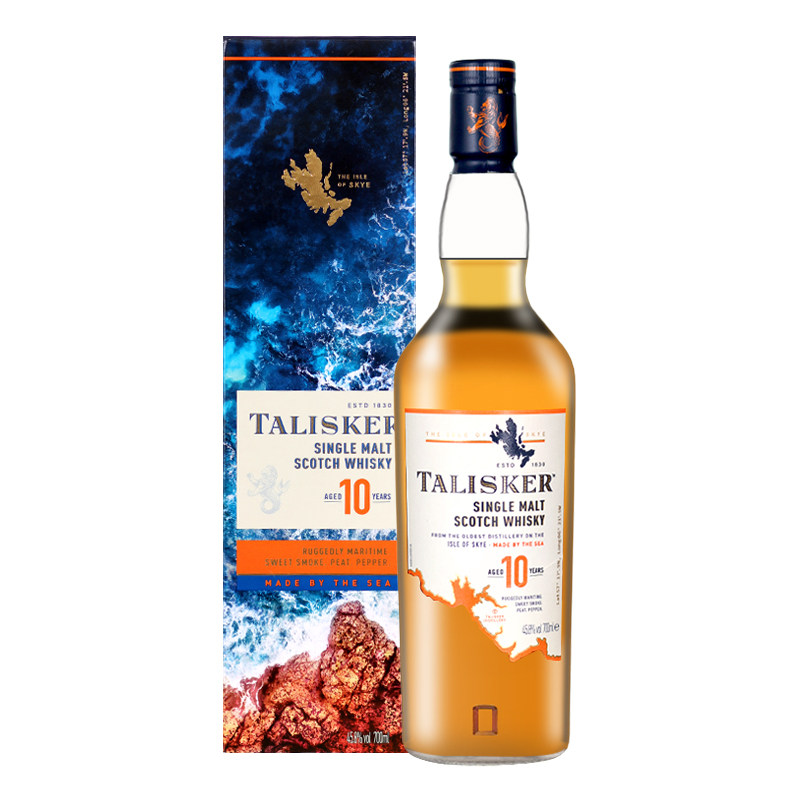 行货Talisker泰斯卡10年单一麦芽威士忌进口洋酒烈酒岛屿区 700ml图片