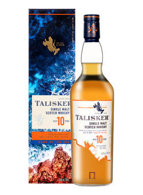 行货Talisker泰斯卡10年单一麦芽威士忌进口洋酒烈酒岛屿区 700ml