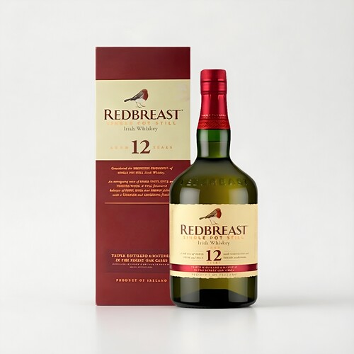 罗缤之舞 知更鸟12年单一壶式爱尔兰威士忌 Redbreast Irish 国行
