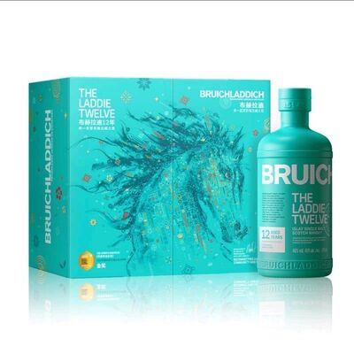 原装Bruichladdich布赫拉迪12年 威士忌马年礼盒700mL 行货46度