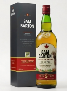 山姆巴顿5年 加拿大威士忌 Sam Barton Canadian黑麦进口洋酒行货