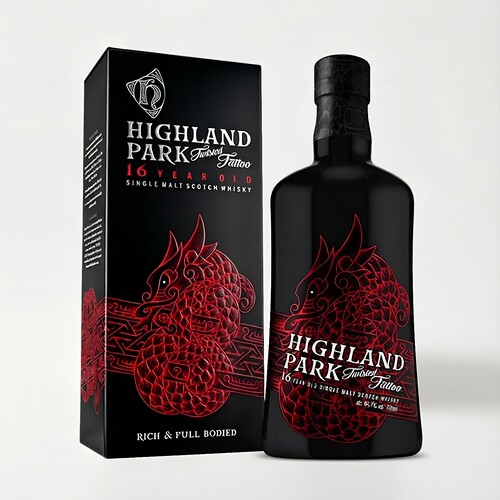 高原骑士 Highland Park16年红龙纹苏格兰单一麦芽威士忌进口洋酒