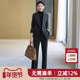 秋冬加厚羊毛西装 气质西服外套 职业正装 套装 女黑灰色商务通勤修身
