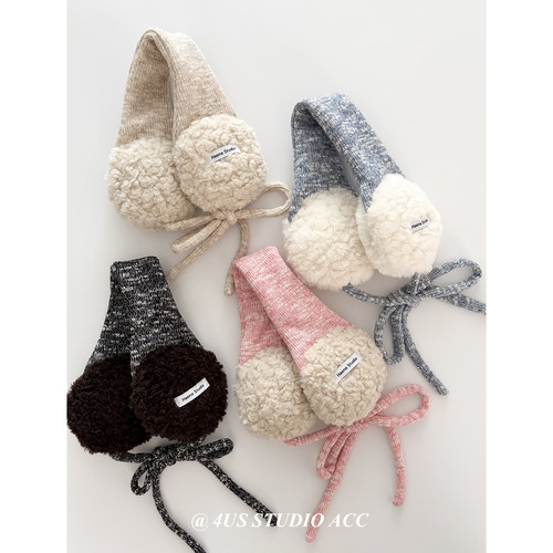 韩版冬季加厚撞色毛绒耳罩