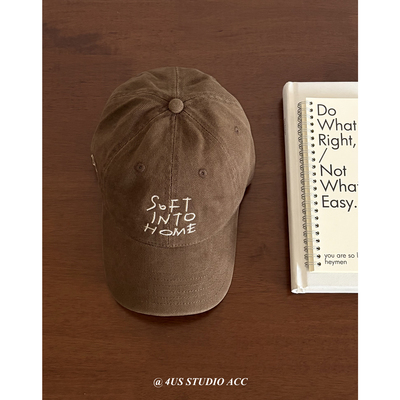 卢昱晓同款刺绣字母棒球帽