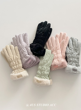 手套女冬季加绒加厚保暖防水2024新款可触屏防风防寒户外骑行手套