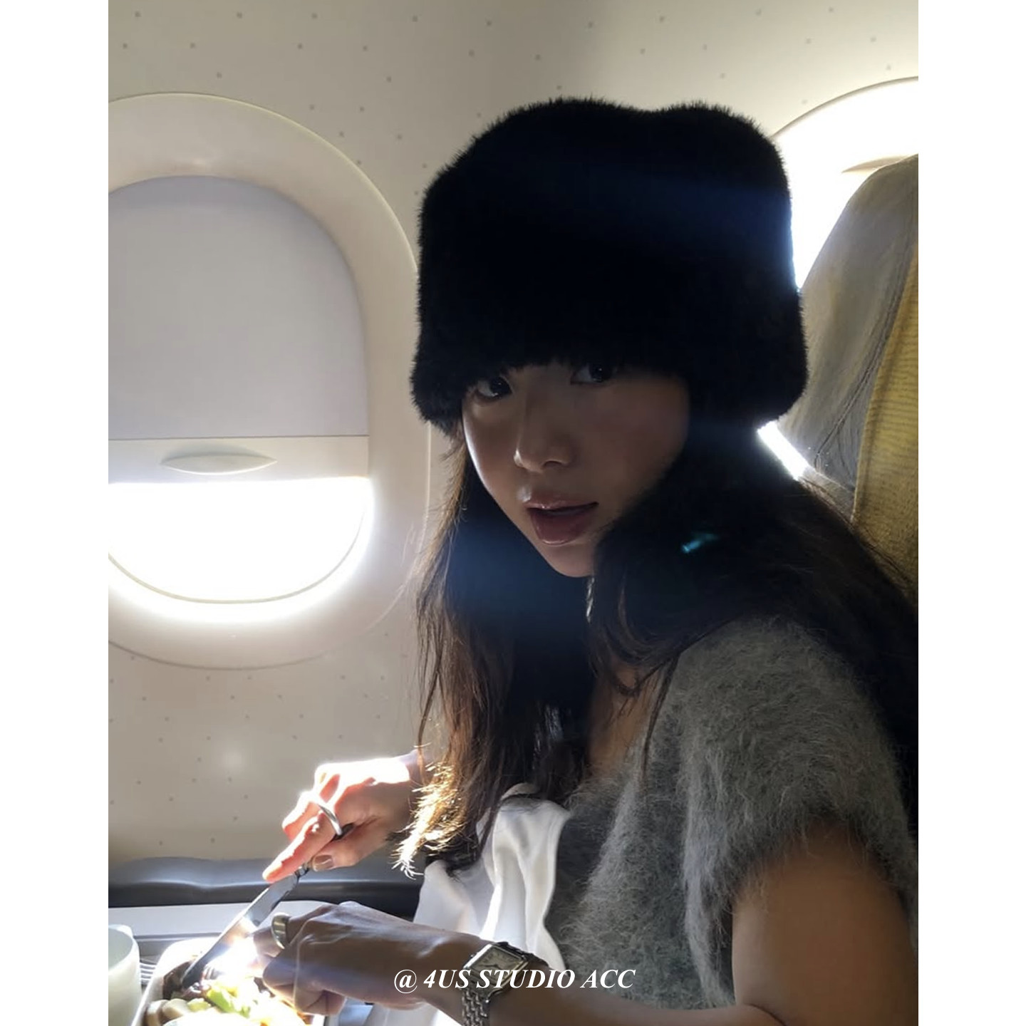 fever同款黑色仿皮草毛绒渔夫帽女冬季雪景出片防寒平顶帽蒙古帽,服饰配件/皮带/帽子/围巾,帽子,淘宝优惠券,粉丝福利购,淘宝优惠卷