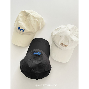 2025春夏季新款轻薄透气速干棒球帽男女韩版户外遮阳鸭舌帽显脸小