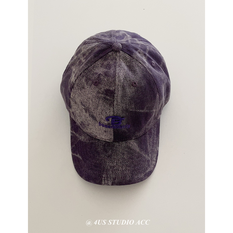 重工潮牌水洗扎染棒球帽