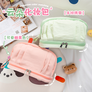 化妆包女高颜值大容量2025新款外出便携分区手提旅行收纳包洗漱包