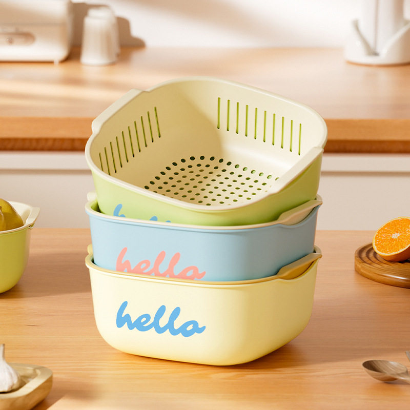 洗菜盆沥水篮新款大号双层家用厨房洗菜蓝滤水洗水果淘菜盆水果盘,餐饮具,洗菜盆/沥水篮/漏水筛,淘宝优惠券,粉丝福利购,淘宝优惠卷