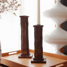 加安加丽欧式复古烛台法式中古仿木美式蜡烛餐桌烛光晚餐装饰摆件
