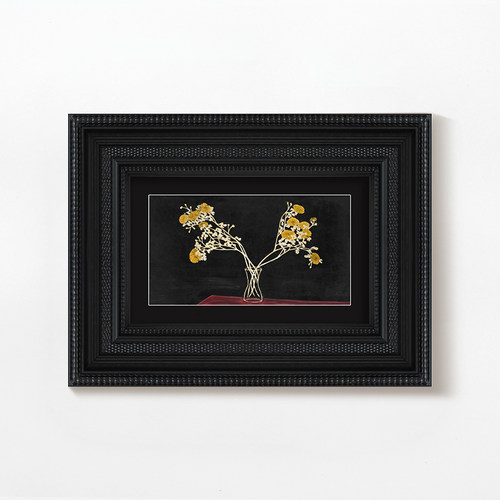 新中式中古风客厅装饰画书房国画