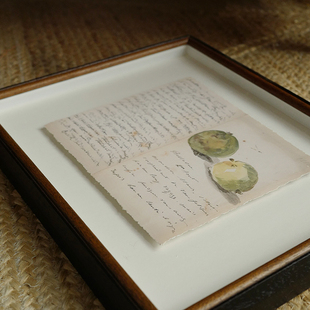 饰中古咖啡厅挂画 裱高级复古装 加安加丽马奈 信印象派悬浮装