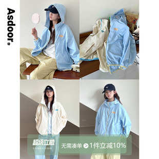 【马卡龙】初中生女孩外套2026春装新款青少年休闲连帽拉链衫上衣