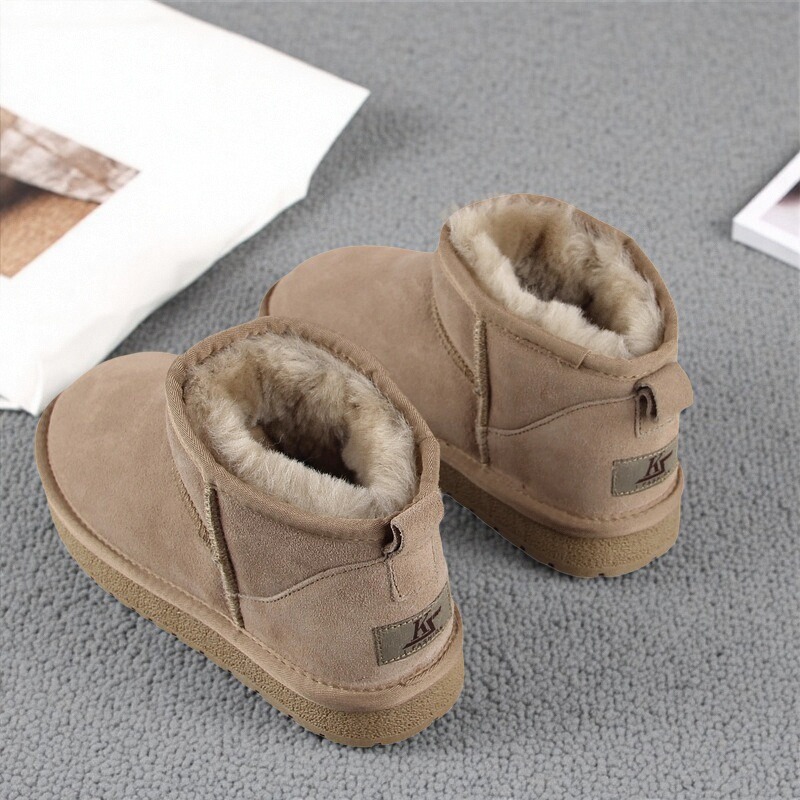 真皮全羊毛雪地靴女2025冬新款