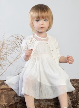 欧美原单童装宝宝甜美公主裙纱裙castro家多层纱连衣裙B061