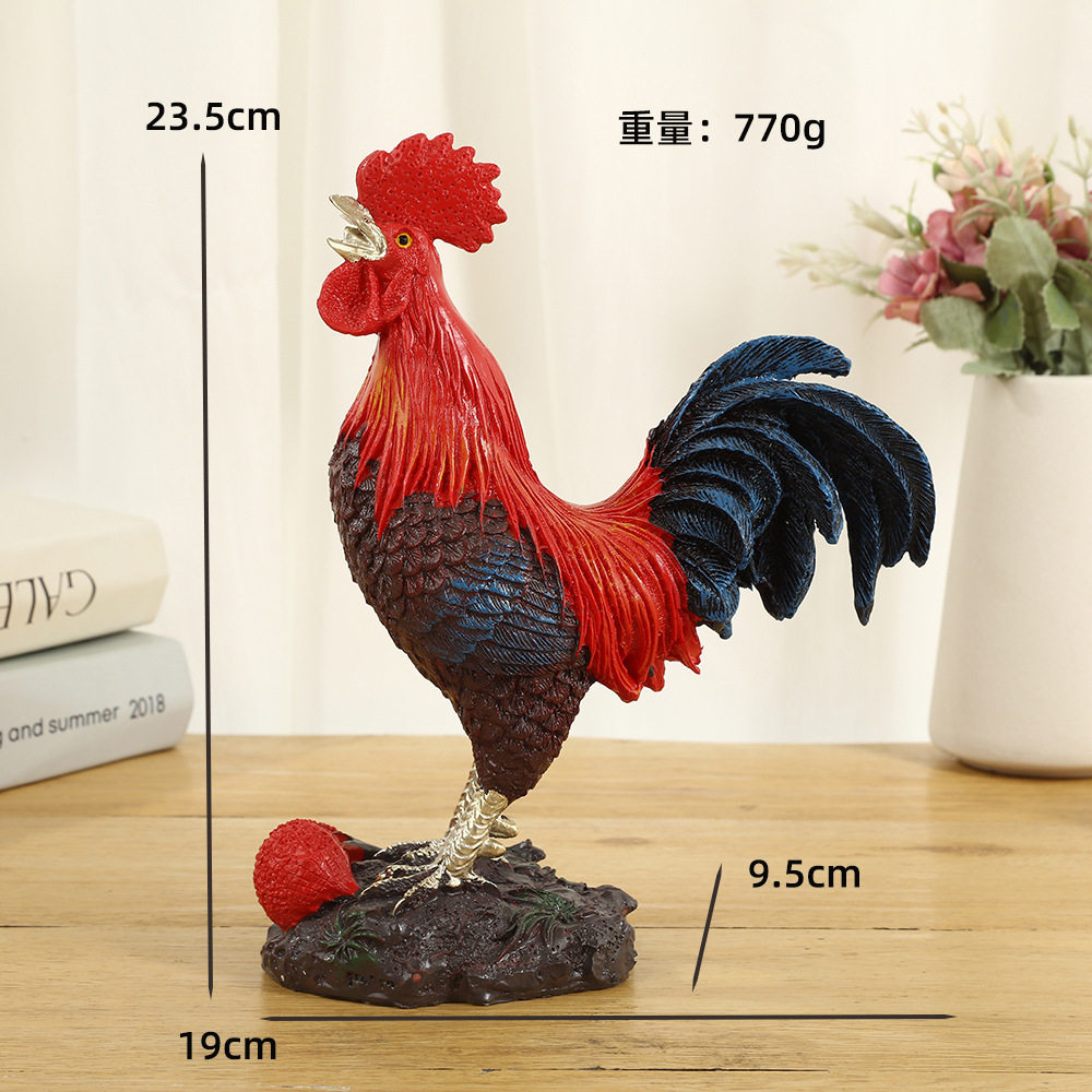 中式大公鸡树脂摆件大吉大利大公鸡装饰客厅茶几桌面装饰礼品摆件,家居饰品,装饰摆件,淘宝优惠券,粉丝福利购,淘宝优惠卷