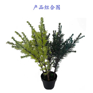 仿真假杉木亚洲松树叶植物云杉落叶松冷杉叶工程DIY装饰厂家
