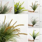 含阳 家居酒店拍摄假花 森系婚庆软装 仿真狗尾草 把束大洋葱草