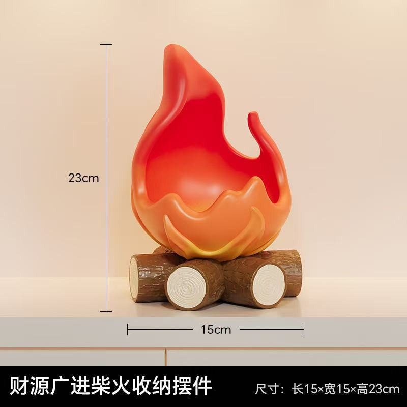 创意卡西法火焰可爱家居入户玄关钥匙置物盘客厅桌面装饰收纳笔筒,家居饰品,桌面摆件,淘宝优惠券,粉丝福利购,淘宝优惠卷