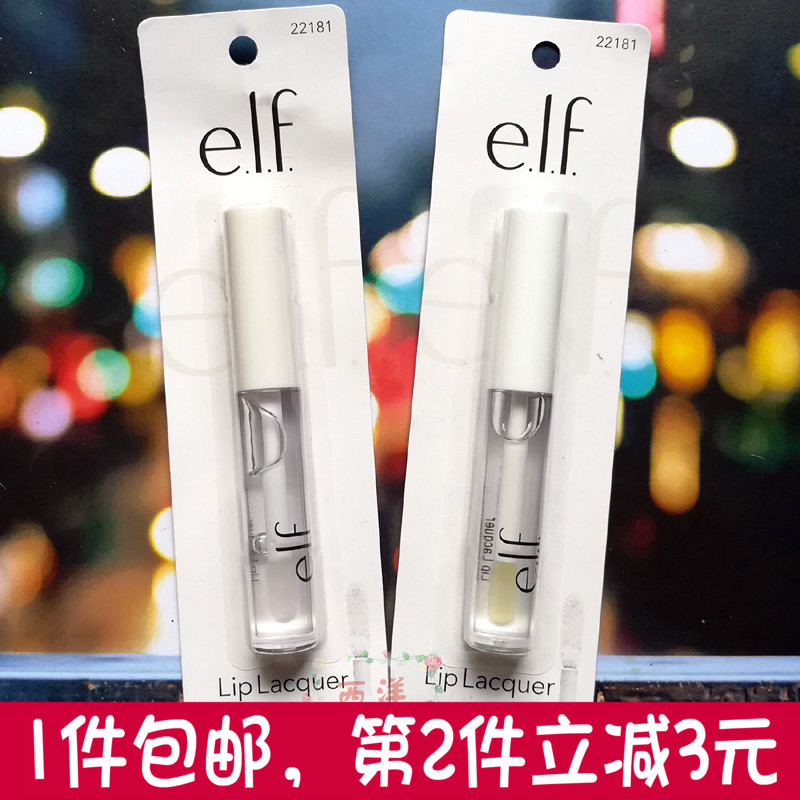 °üÓÊ ÃÀ¹úELF e.l.f. Lip Lacquer clear ͸Ã÷´½ÃÛ×ÌÈó±£Êª´½²Ê