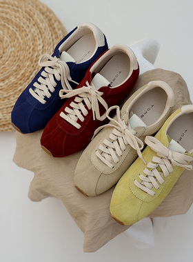 TOMBOR25新款德训鞋英国小众轻奢休闲鞋时尚百搭高级感女鞋阿甘鞋