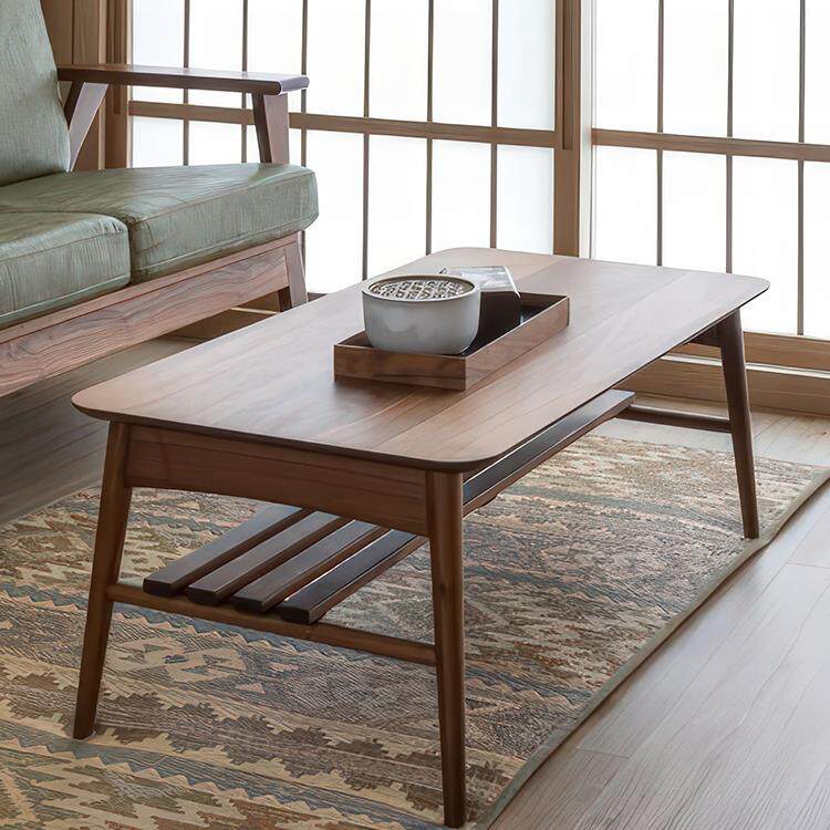 【香港包邮】北美黑胡桃木茶几沙发小桌子家用北欧简约咖啡桌