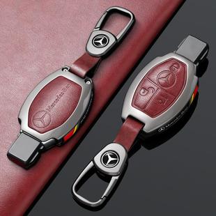奔驰C260L钥匙套C200L车glc260包E300L E260高档gle350扣A200L壳