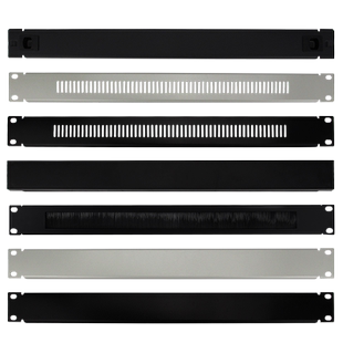 加厚机柜盲板黑色白色 19英寸机柜黑色背板盲板散热孔盲板1U背板盲板 网络机柜挡板2U3U4U6U盖板机柜配件