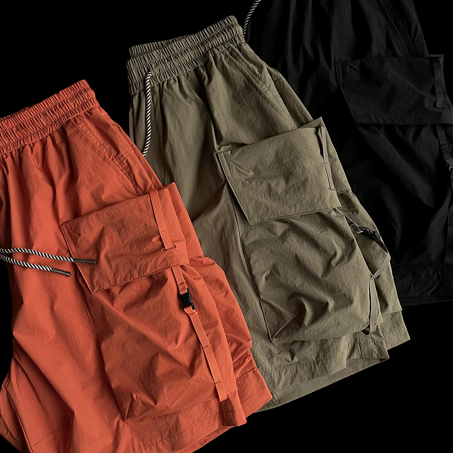 夏季新款工装机能速干短裤男