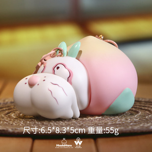 卡通兔子流氓兔钥匙扣汽车挂件玩偶精致书包包挂饰学生礼品公仔小