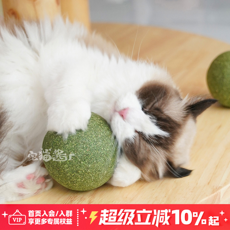 舔舔乐大号猫薄荷球解闷自嗨玩具