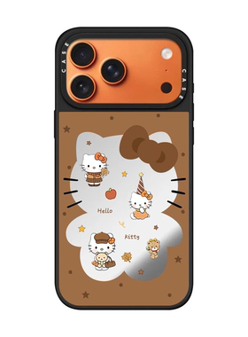 联名黑皮Hellokitty豹纹KT猫iPhone17promax壳适用苹果16pro卡通15可爱17Air磁吸14Plus防摔13保护套