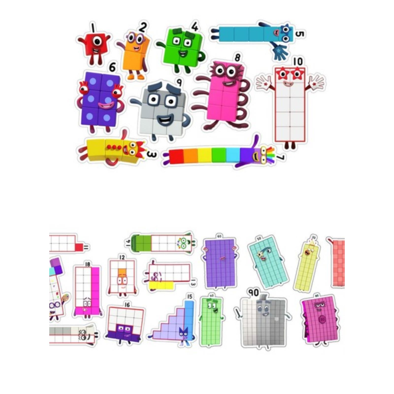 100pcs Numberblocks Multilink Linking Counting Cubes Snap