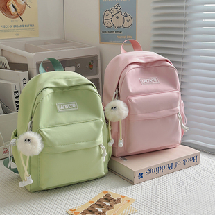 儿童双肩包女小学生轻便补课研学书包女童春游旅游出行逛街小背包