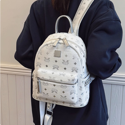 生日礼物潮酷刺绣通勤双肩包2025新款高级感女大学生背包上课书包