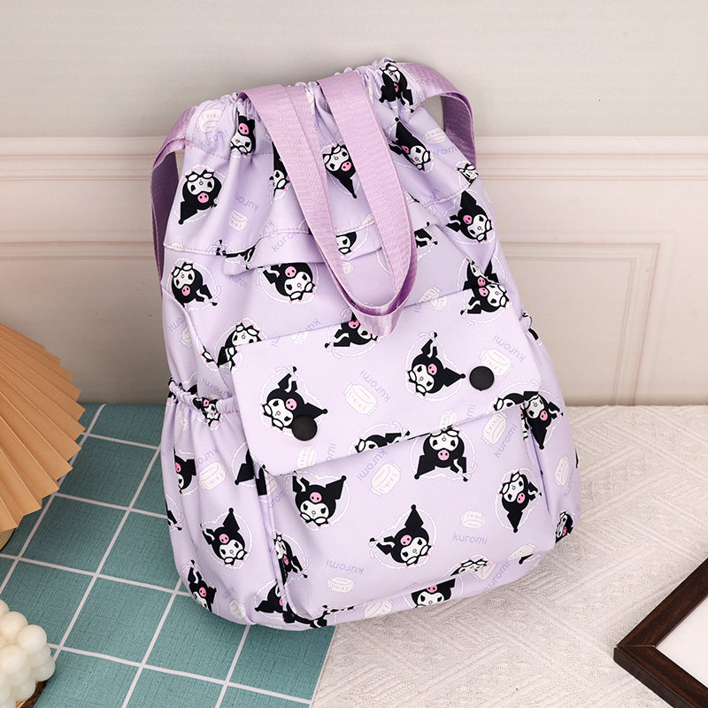 抽绳背包束口尼龙包女孩库洛米上课通勤包包轻便袋卡通可爱双肩包,箱包皮具/热销女包/男包,双肩背包,淘宝优惠券,粉丝福利购,淘宝优惠卷