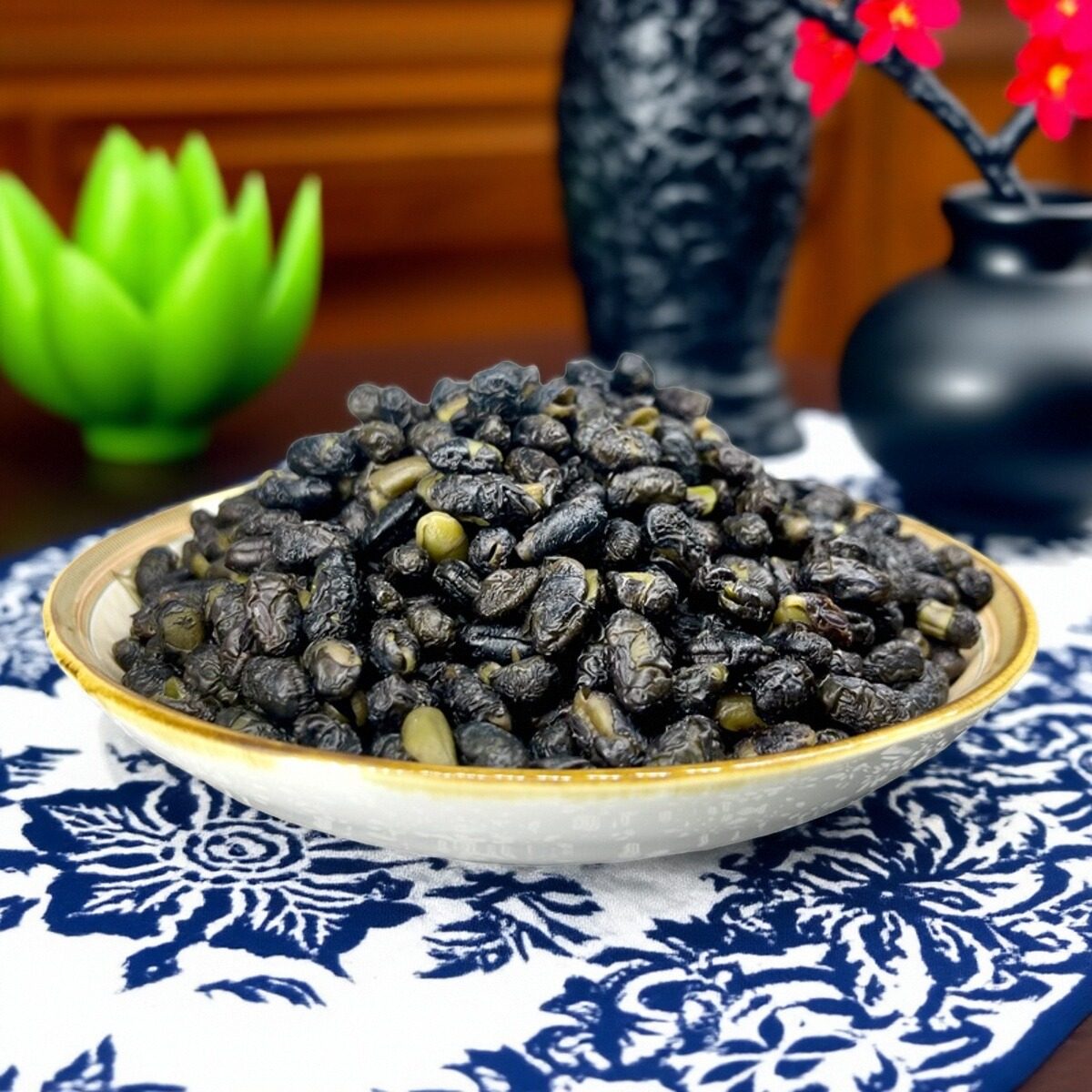 多味黑豆即食临安特产营养零食小酒小菜农家自制黑豆笋丝500g袋装