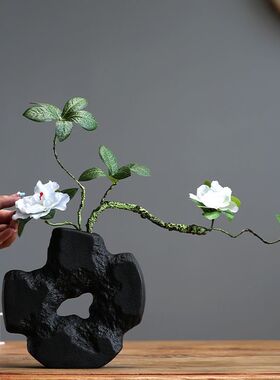 新中式禅意陶瓷花瓶客厅摆件