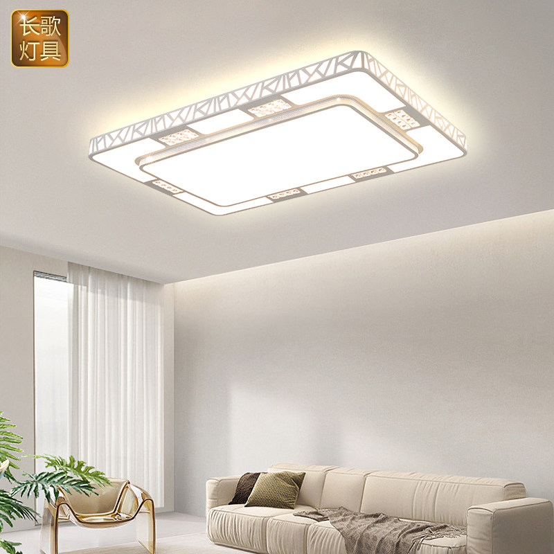 客厅灯现代简约led吸顶灯长方形大气超薄客厅大灯卧室灯房间灯具