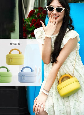 fungoofun/梵高范盒子包秋冬新款女士斜挎包设计感小众个性单肩包