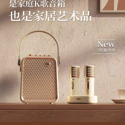Divoom点音K歌音响麦克风一体机家用无线蓝牙音箱唱歌话筒家庭ktv