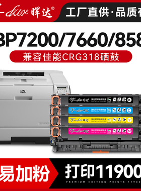 晖达适用佳能7200硒鼓CRG318 418  LBP7200cd 7660Cdn MF8350 8330 MF8380Cdw MF8580 MF8550Cdn打印机粉盒