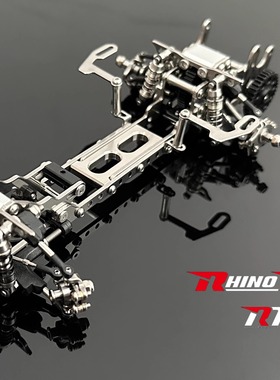 Rhino Racing RTSv2 蚊车后驱漂移车架1/24 单车架预组装