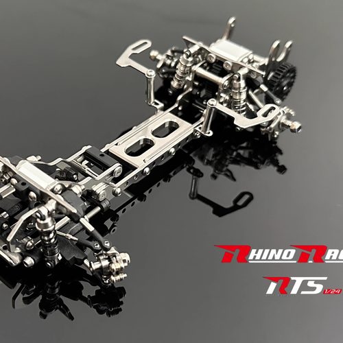 Rhino Racing RTSv2 蚊车后驱漂移车架1/24 单车架预组装